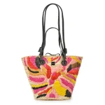 Borsa Bucket Paglia Multicolor