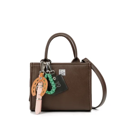 Mini Tote in eco-pelle martellata