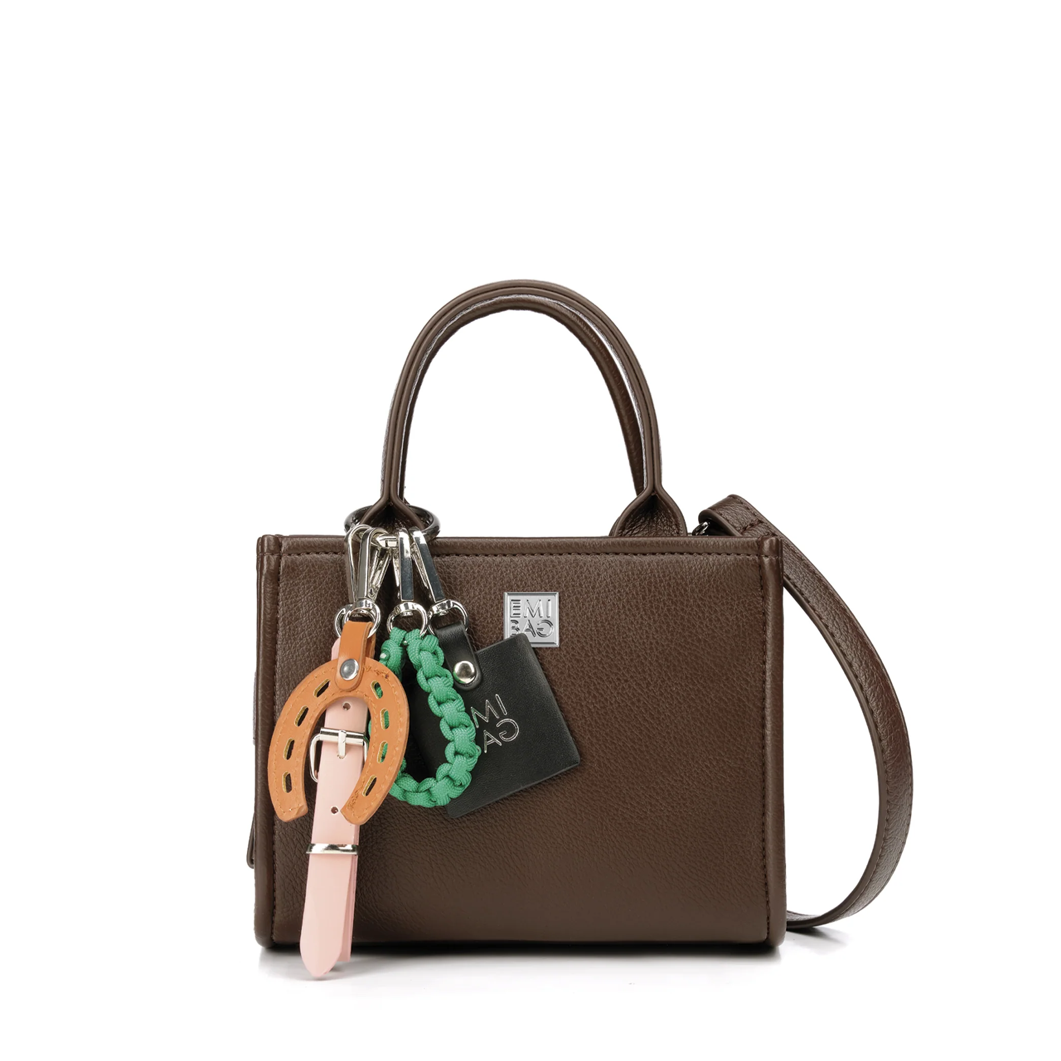 431 Mini Tote in eco-pelle martellata