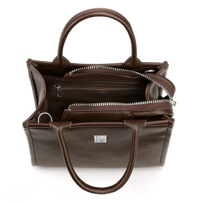 Mini Tote in eco-pelle martellata