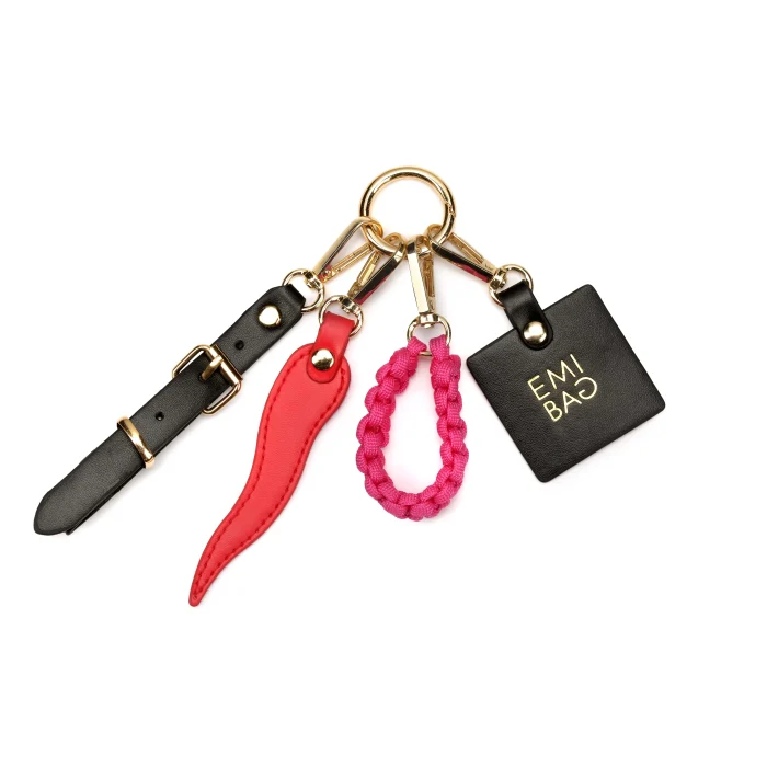 Mini Hobo con bag charms