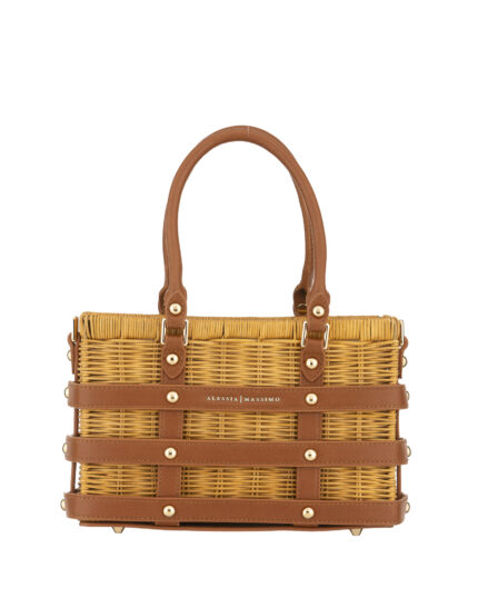 BORSA A MANO MARRONE
