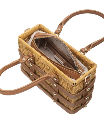 BORSA A MANO MARRONE