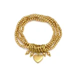 BRACCIALE ELASTICO MULTIFILO CUORE