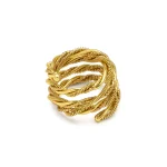 ANELLO FASCIA MULTILINEE INTRECCIATE