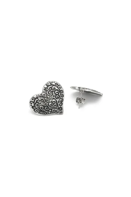ORECCHINI CUORE INCISO