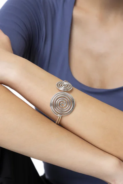 BRACCIALE 2 SPIRALI SILVER