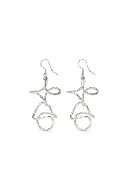 ORECCHINI CURVE SILVER