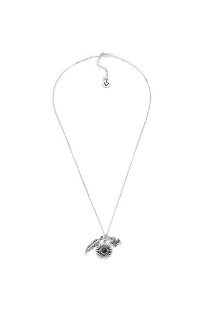 COLLANA QUADRIFOGLIO PIUMA
