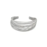 BRACCIALE FASCIA MULTIFILI SILVER