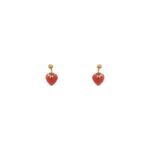 Orecchini HEARTS corallo