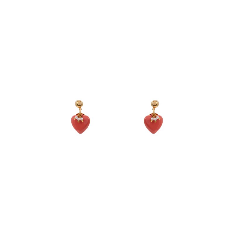 1598 Orecchini HEARTS corallo