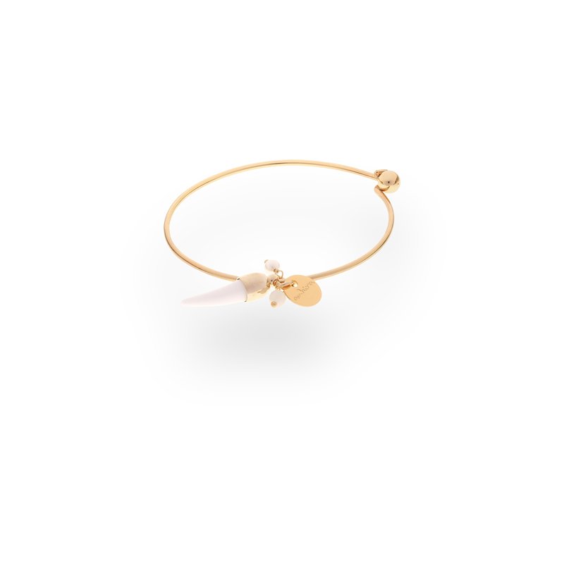 1611 Bracciale HORNS bianco